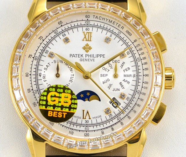 百达翡丽男士腕表 Patek Philippe小牛皮表带男表 超强防水 gjs1083